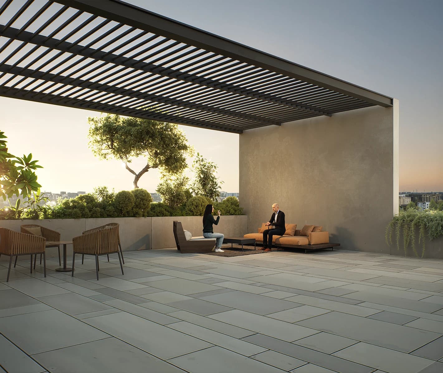 Project garden and amenity view