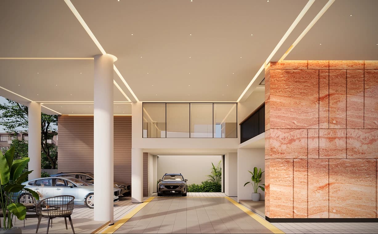 Project garden and amenity view